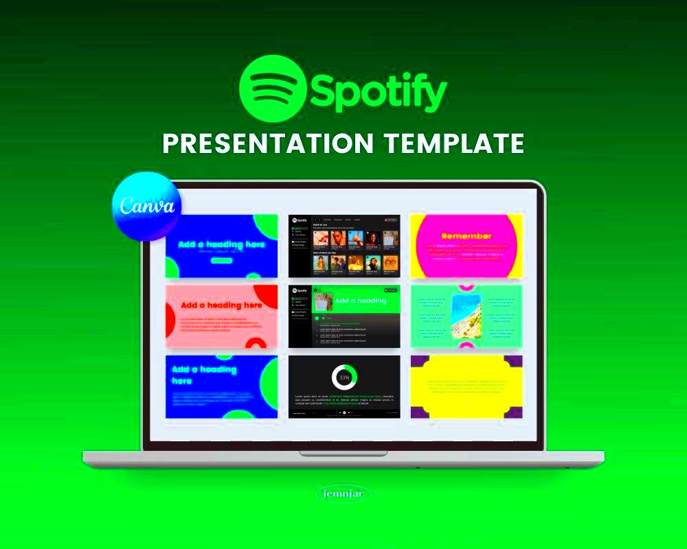 Spotify Wrapped Template Canva