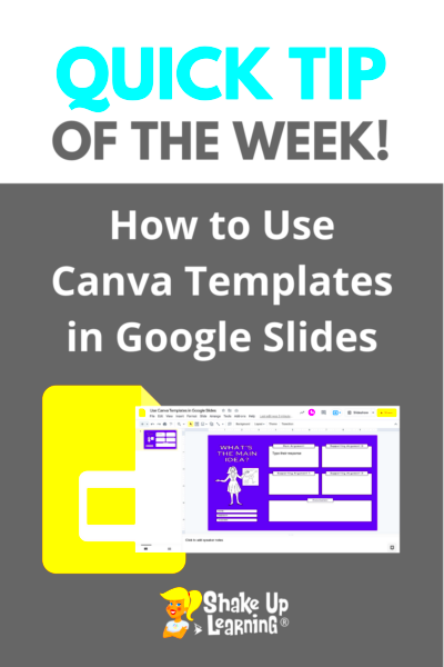 How to Use Canva Templates in Google Slides  Shake Up Learning