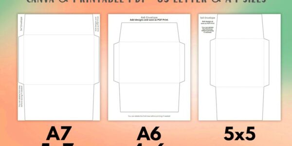 Envelope  Envelope Liner Canva Templates and Printable PDF  Etsy