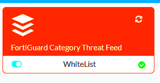 Fortiguard Category Threat Feed shows connected but isnt filtering  r