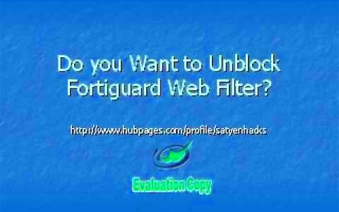 Filtering How To Unblock Fortiguard Web Filtering