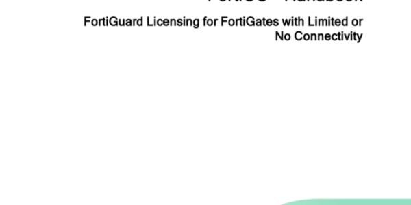 FortiOS Handbook  FortiGuard Licensing for FortiGates