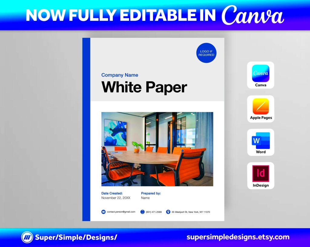 Design Effective White Papers with Canva White Paper Template