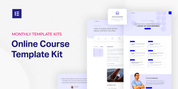 Online Course Template Canva