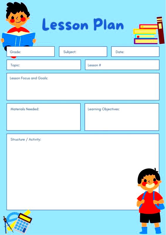 Plan Lessons with Canva Lesson Plan Template