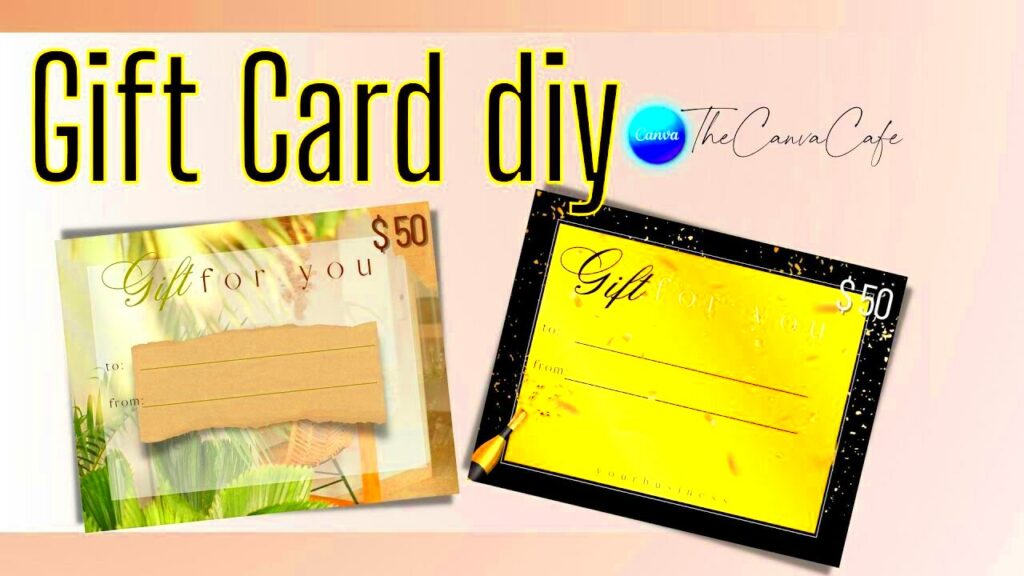 Create Gift Cards Using Canva Gift Card Template