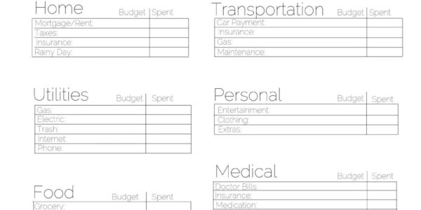 Monthly Budget Canva Template Download  Etsy