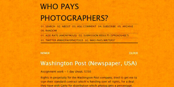 Who Pays Photographers And How Much Or How Little They Pay Out