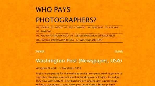 Who Pays Photographers And How Much Or How Little They Pay Out