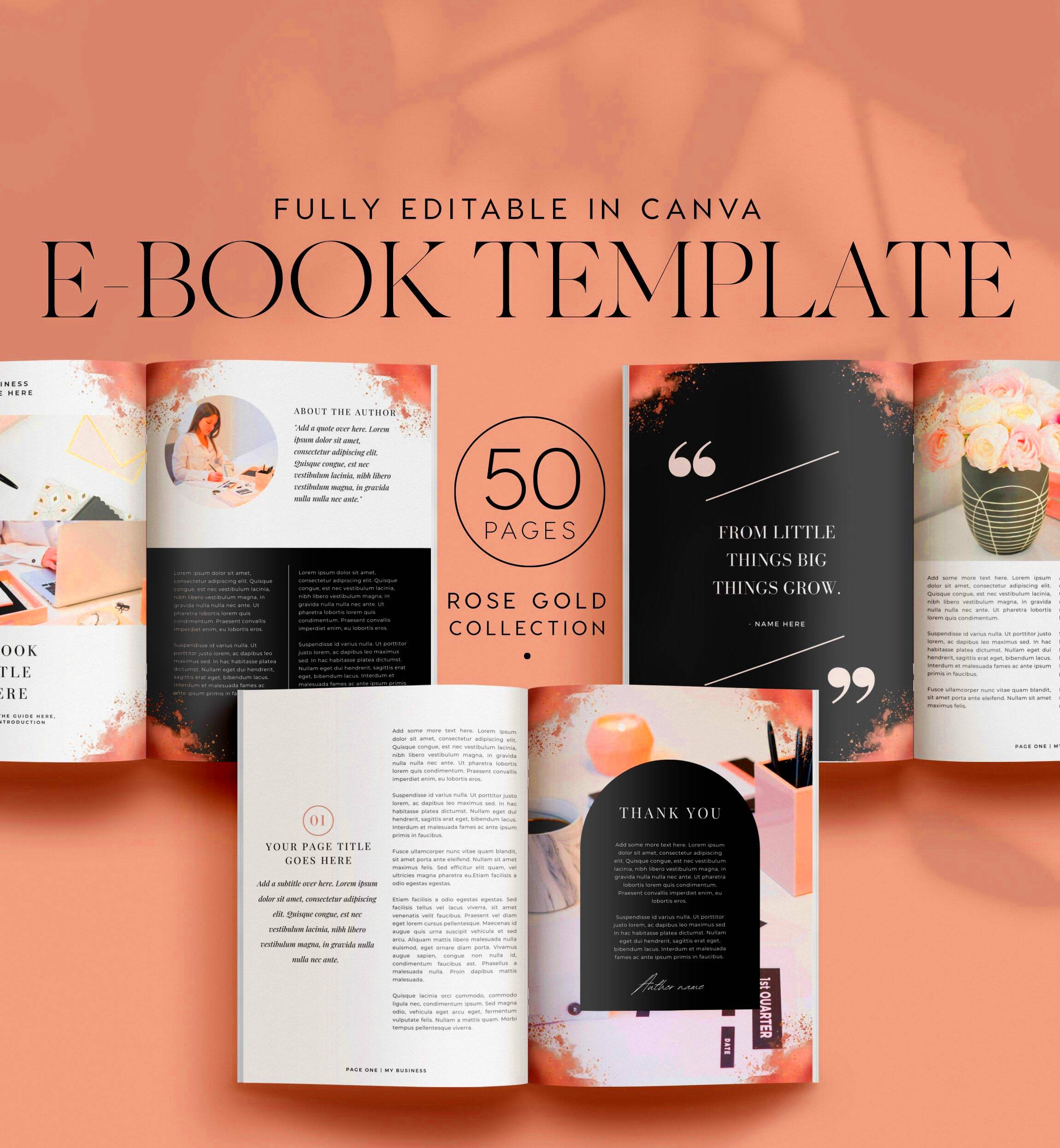 Ebook template Canva INSTANT DOWNLOAD Canva ebook template  Etsy