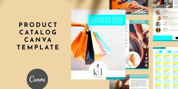 Product Catalog Canva Template for Product Catalogs Magazines  Etsy