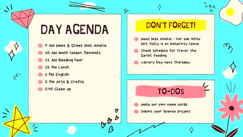 Organize with Canva Agenda Template