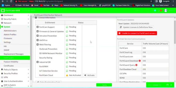 How to Solve Fortiguard Filtering Services Unreachability in Fortigate