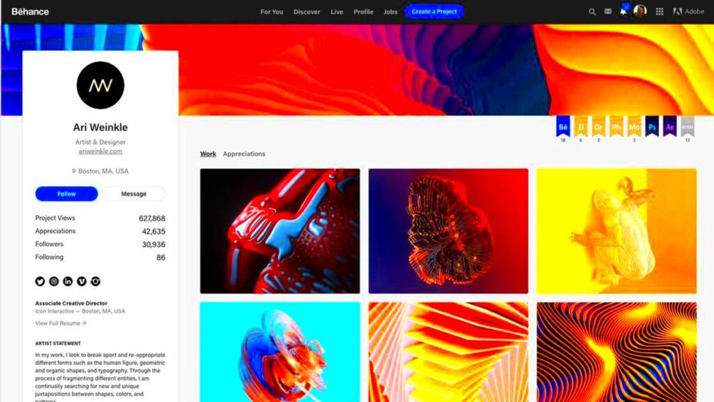 Behance platform overview