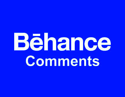 Behance Comments on Behance