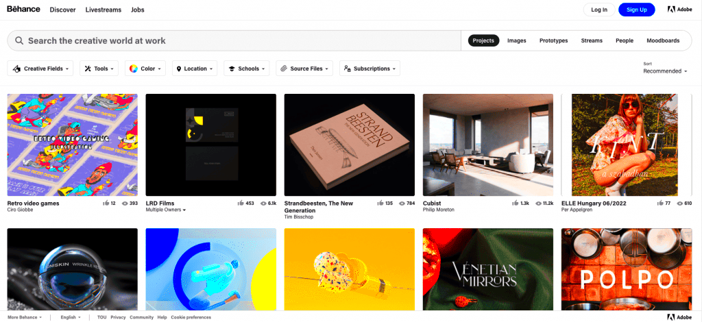 Getting more views and likes on Behance