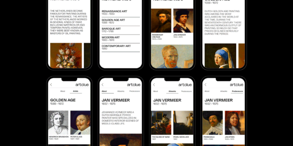 Art History App UIUX Design  Behance