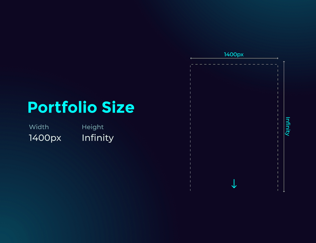 Behance project width guide