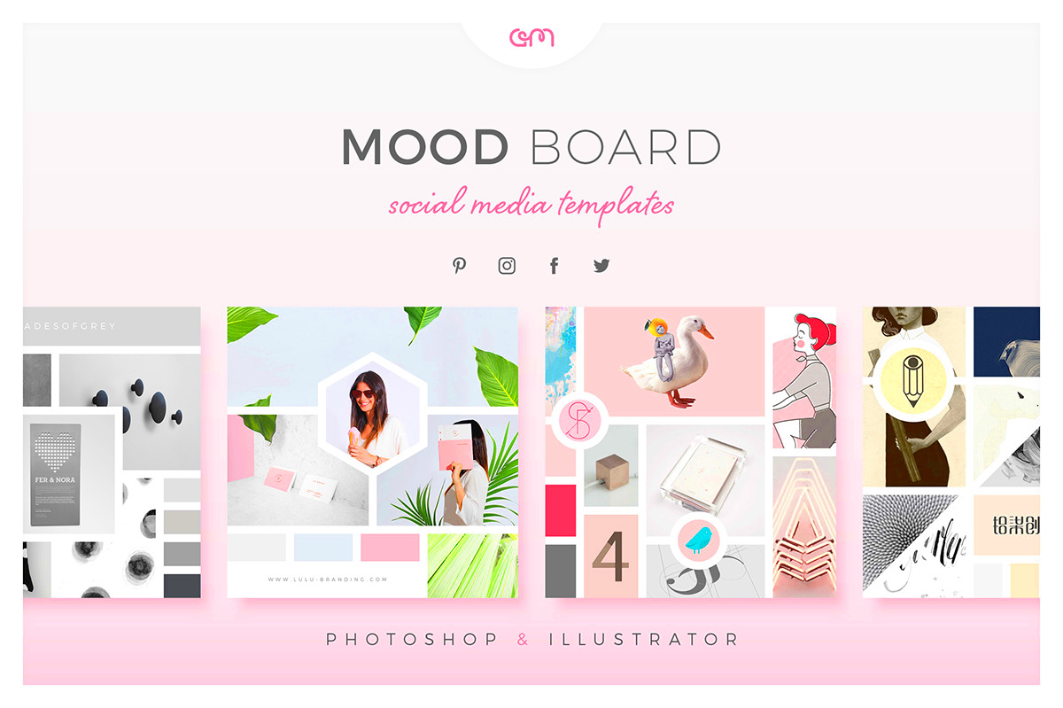 Mood Boards for Social Media  Behance