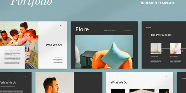 Flore Portfolio Template  Behance