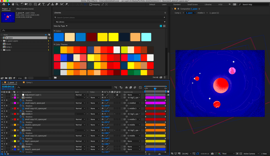 Behance space usage explanation