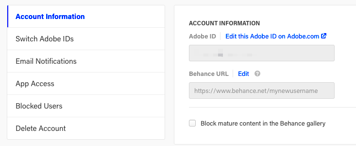 Accessing Behance URL