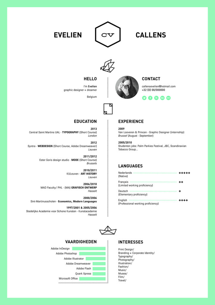 Sharing a resume from Behance