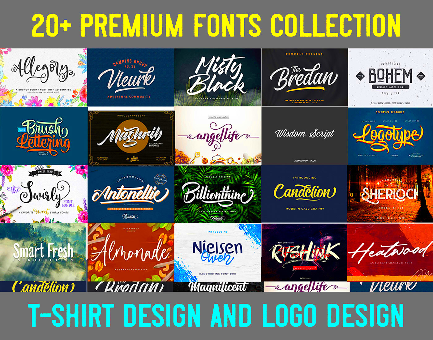 Typography Calligraphy Premium fonts free download  Behance