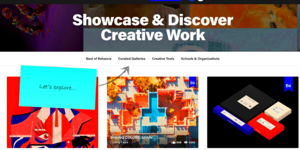 How Behance entices new users